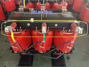 SCB10/11 1250 KVA 10/0,4 Kv 3-фазный высоковольтный силовой трансформатор с литой смолой сухого типа